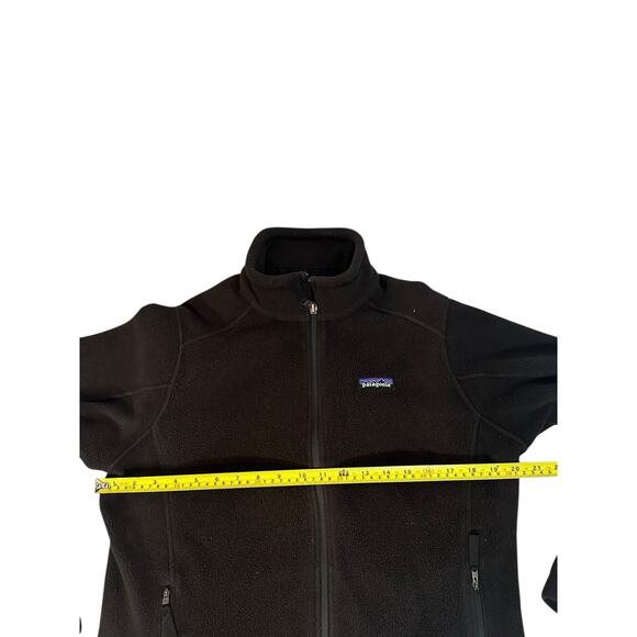 Patagonia Synchilla Fleece Full Zip Womens Black Jacket Logo Hiking Outdoors L - Picture 4 of 11